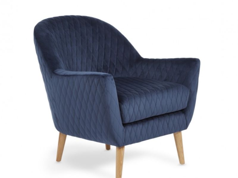 Serene Hamilton Blue Fabric Tub Chair