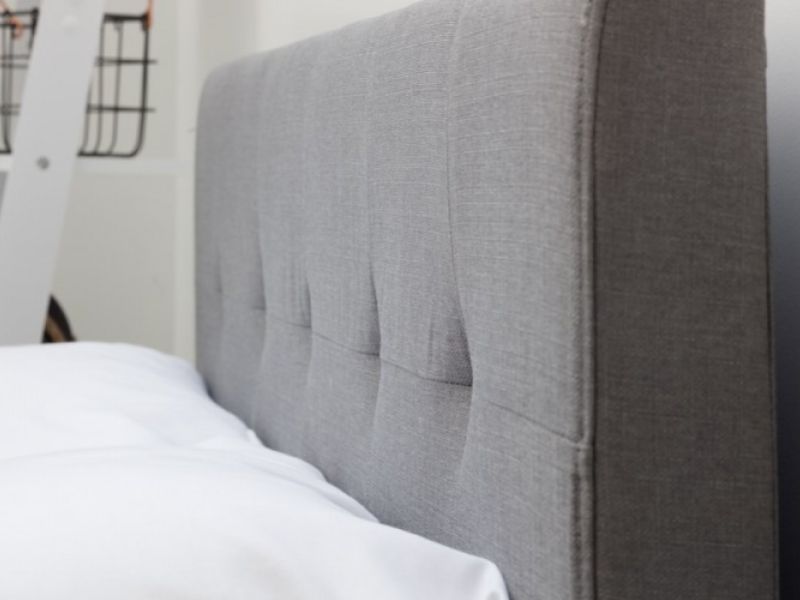 Sleep Design Blenheim 3ft Single Grey Fabric Bed Frame