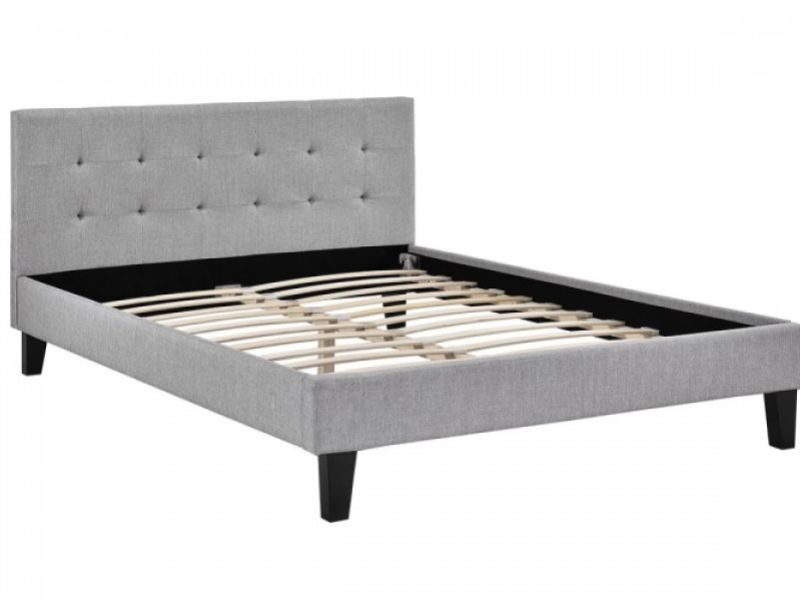 Sleep Design Blenheim 4ft6 Double Grey Fabric Bed Frame