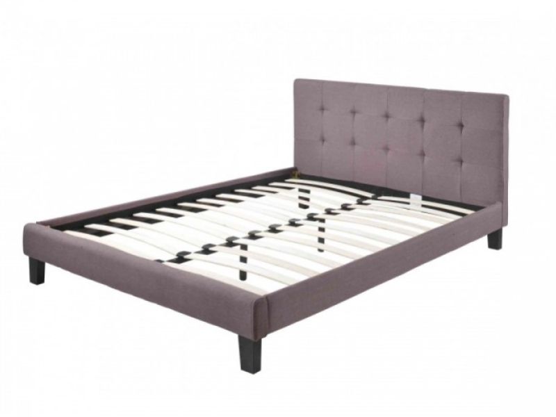 Sleep Design Blenheim 4ft6 Double Brown Fabric Bed Frame