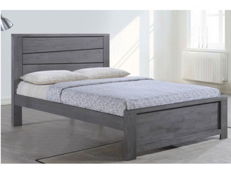 Sleep Design Gawsworth 5ft Kingsize Grey Wooden Bed Frame