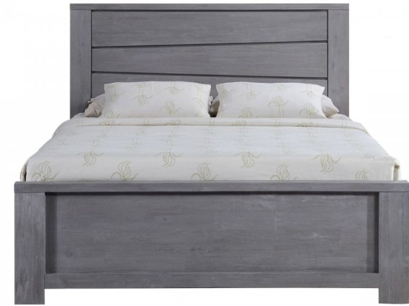 Sleep Design Gawsworth 5ft Kingsize Grey Wooden Bed Frame
