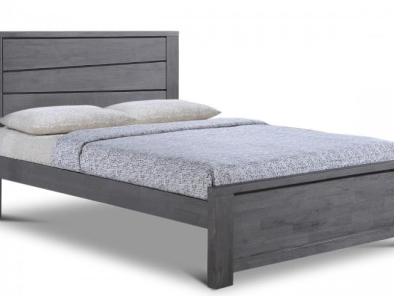 Sleep Design Gawsworth 5ft Kingsize Grey Wooden Bed Frame
