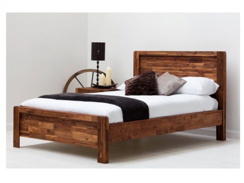 Sleep Design Chester 4ft6 Double Rustic Wooden Bed Frame
