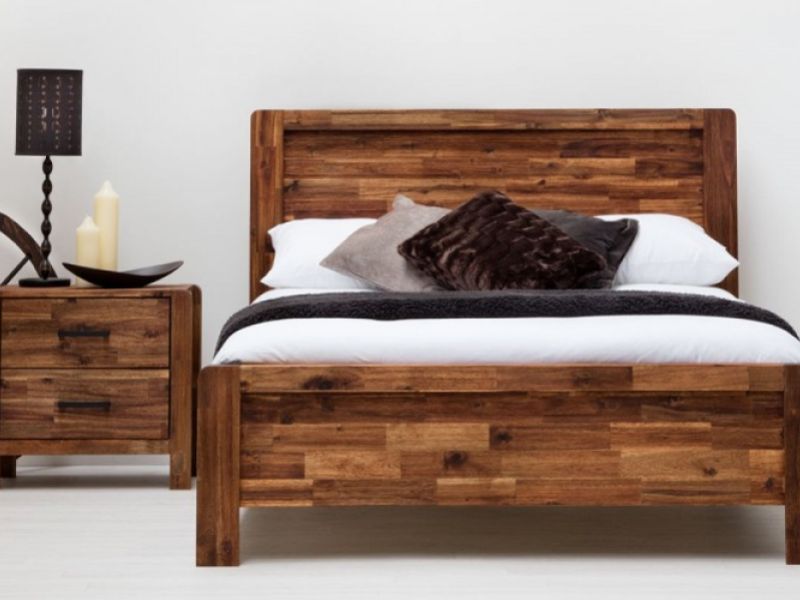 Sleep Design Chester 5ft Kingsize Rustic Wooden Bed Frame