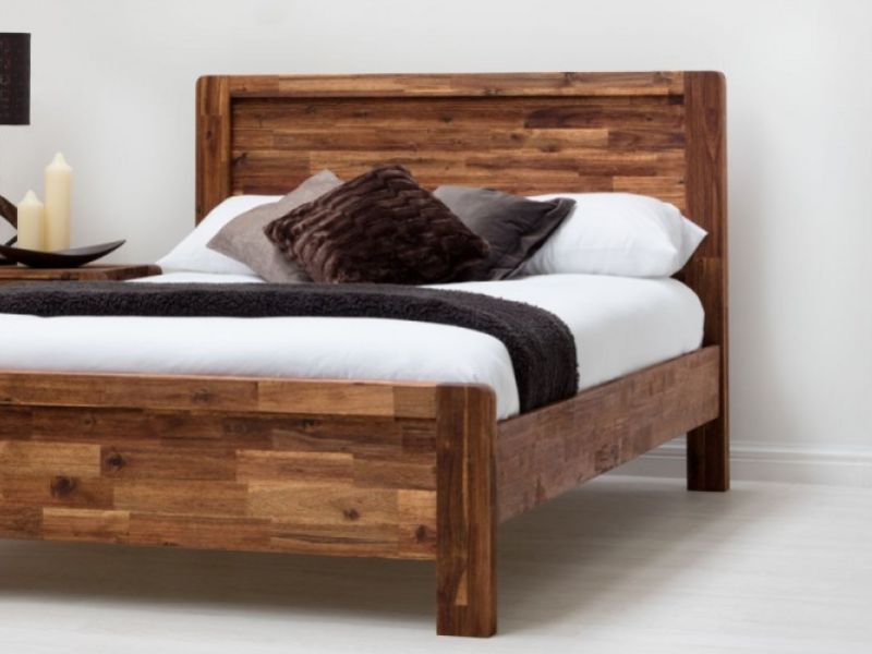 Sleep Design Chester 4ft6 Double Rustic Wooden Bed Frame