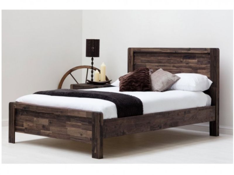 Sleep Design Chester 4ft6 Double Teak Wooden Bed Frame