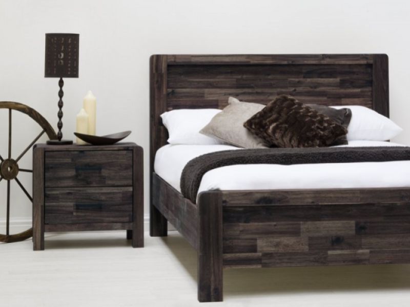 Sleep Design Chester 4ft6 Double Teak Wooden Bed Frame