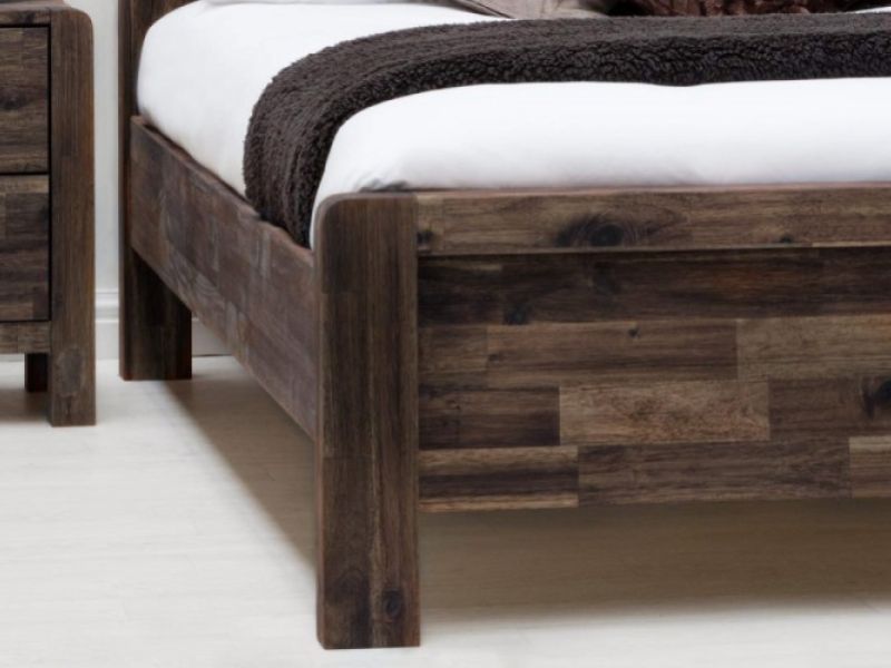 Sleep Design Chester 4ft6 Double Teak Wooden Bed Frame