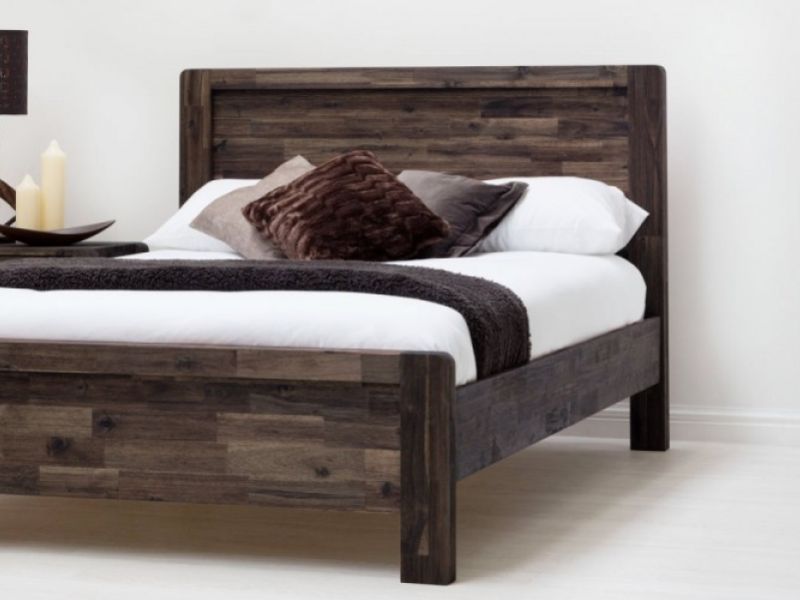 Sleep Design Chester 4ft6 Double Teak Wooden Bed Frame