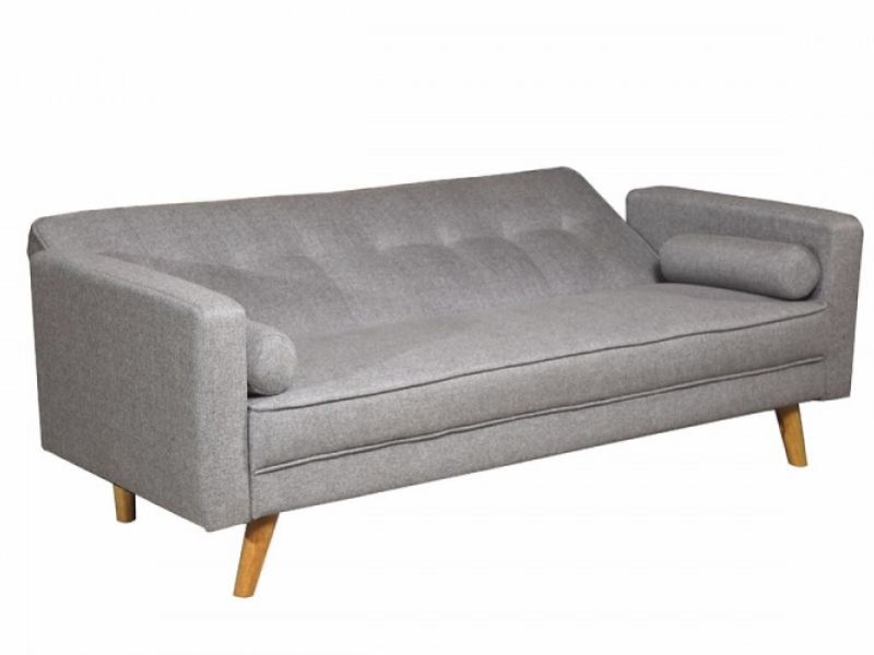 Sleep Design Boston Grey Fabric Sofa Bed