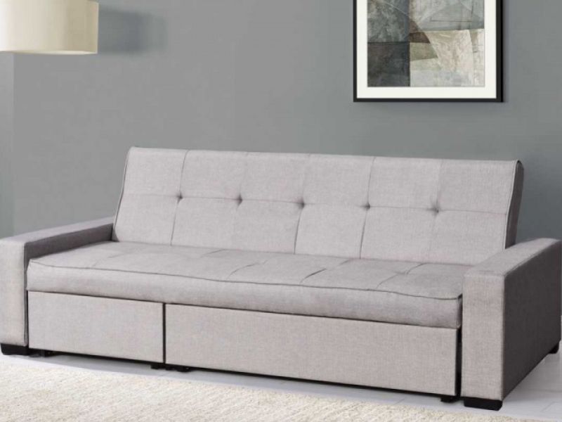 Sleep Design Seattle Grey Fabric Sofa Bed