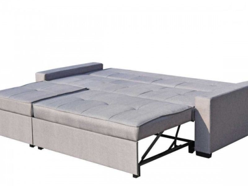 Sleep Design Seattle Grey Fabric Sofa Bed