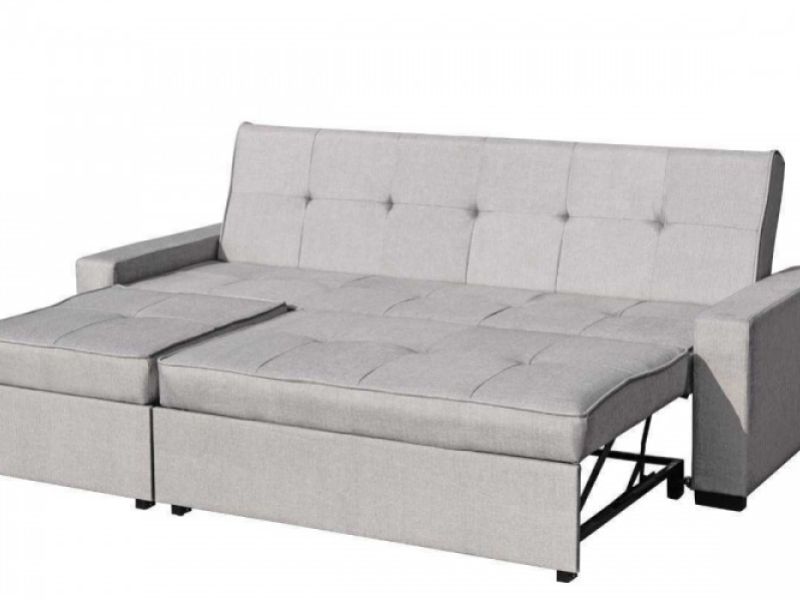 Sleep Design Seattle Grey Fabric Sofa Bed