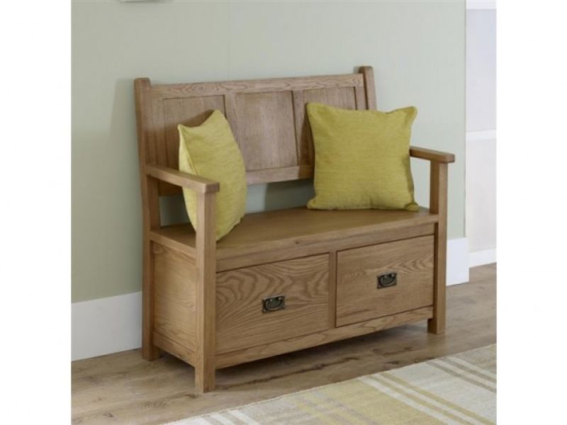 Birlea Malvern Oak Monks Bench