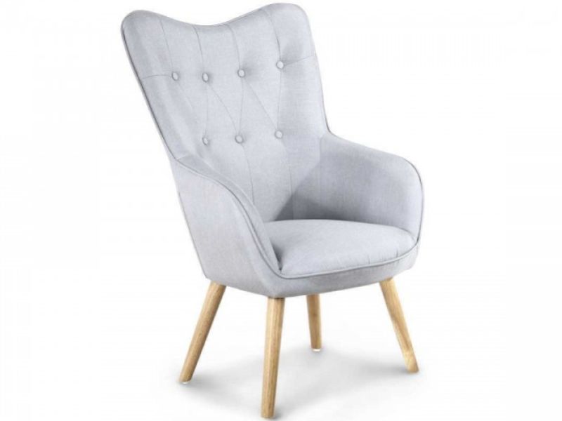 Sleep Design Coven Light Grey Fabric Chair