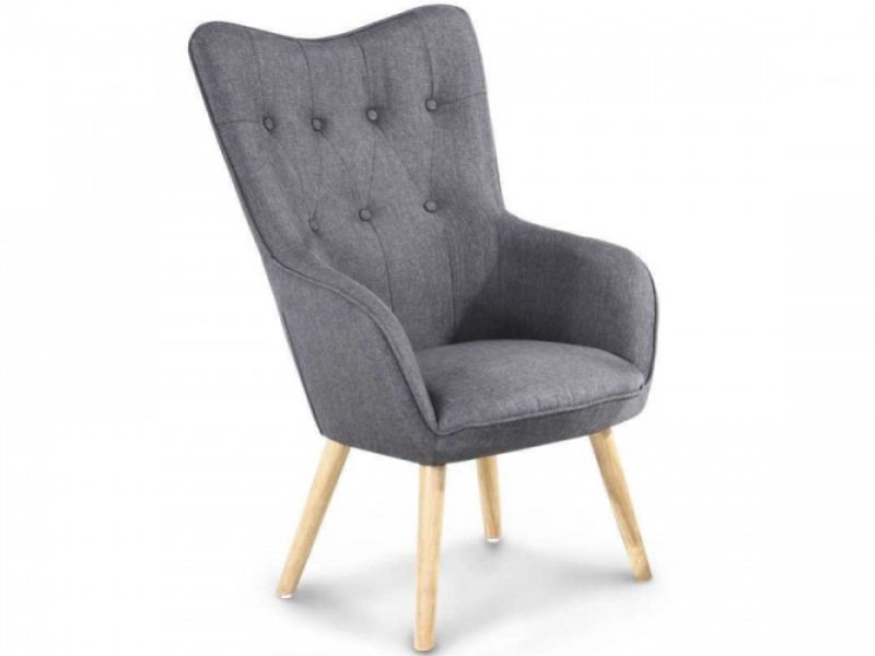 Sleep Design Coven Charcoal Grey Fabric Chair
