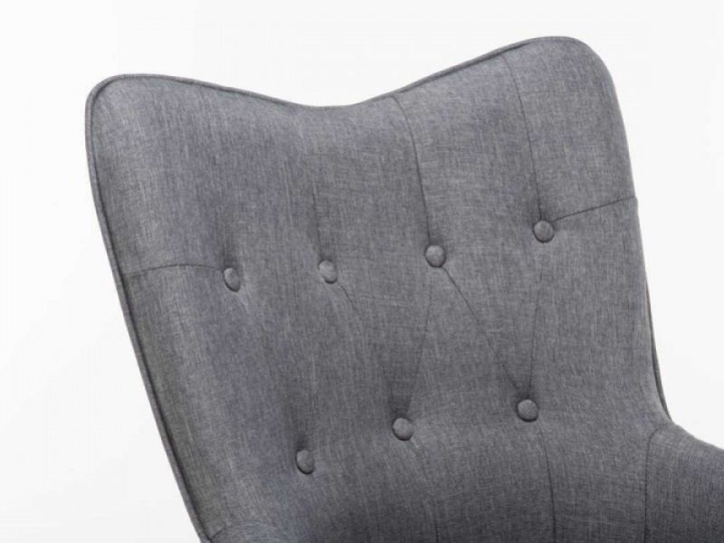 Sleep Design Coven Charcoal Grey Fabric Chair