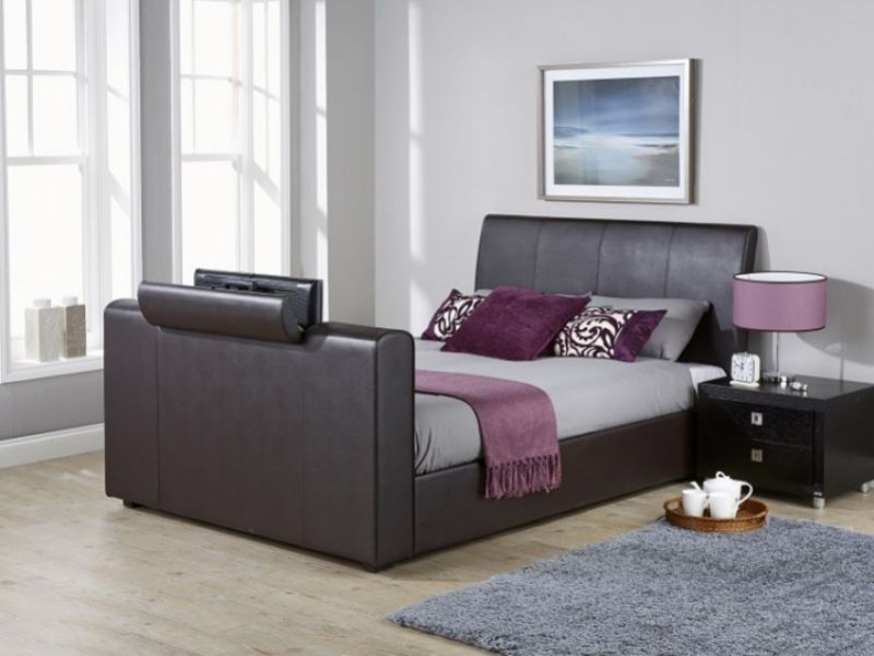 Brown shop tv bed