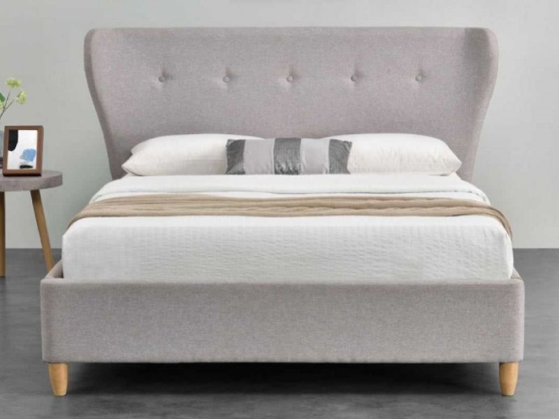 Sleep Design Kensington 5ft Kingsize Grey Fabric Bed Frame