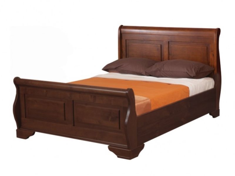 Sweet Dreams Jackdaw 4ft6 Double Mahogany Finish Wooden Bed Frame