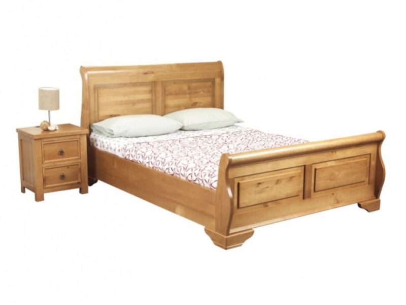 Sweet Dreams Jackdaw 4ft 6 Double Oak Finish Wooden Bed Frame