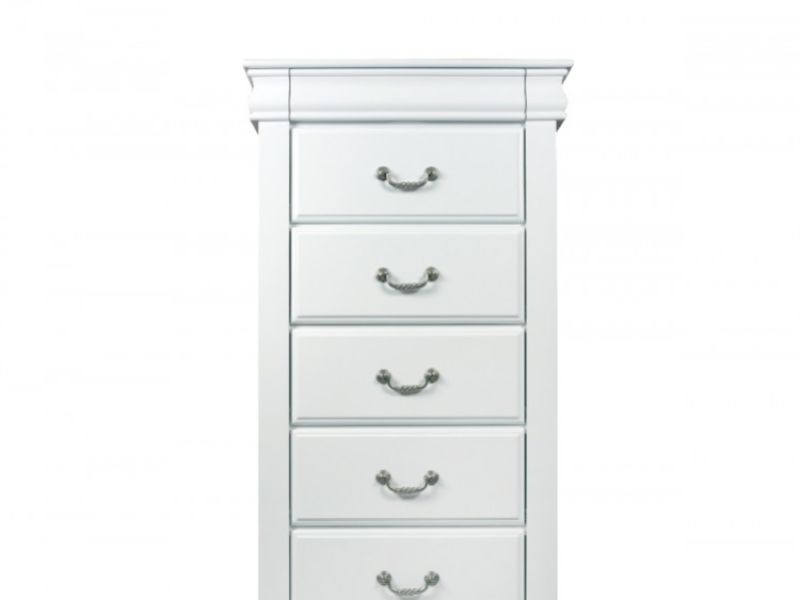 Sweet Dreams Storm White 6 Drawer Narrow Chest