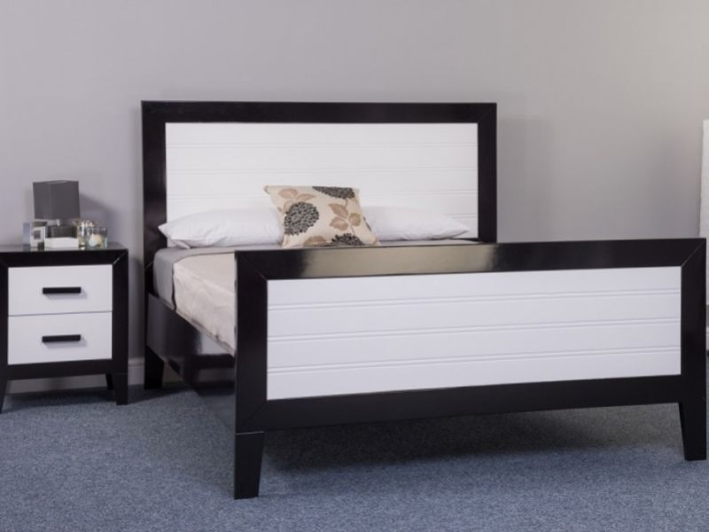 Sweet Dreams Mode 5ft Kingsize Black And White Bed Frame