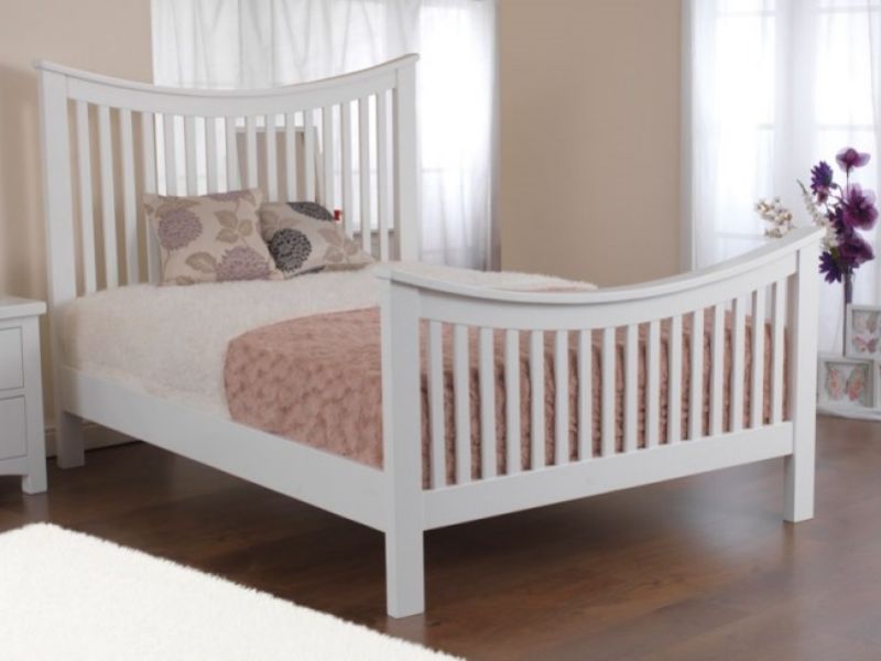 Sweet Dreams Vaughan 4ft6 Double White Wooden Bed Frame