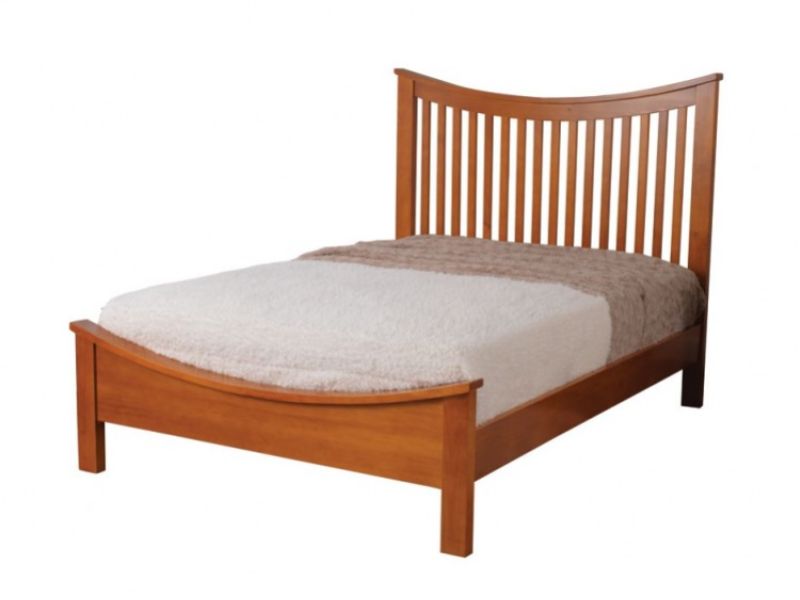 Sweet Dreams Spruce 5ft Kingsize Wooden Bed Frame In Wild Cherry