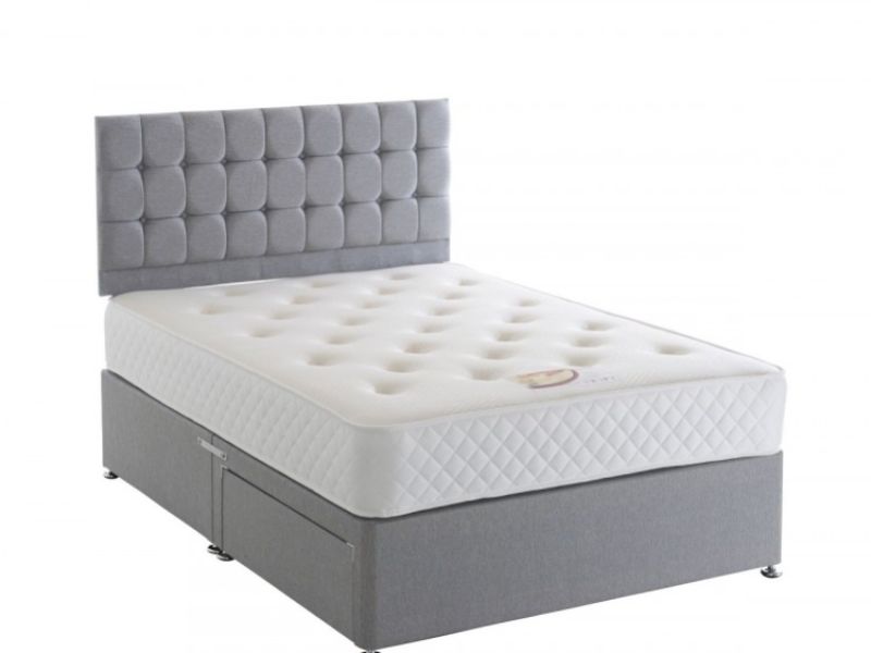 Dura Bed Elastacoil 6ft Super Kingsize Divan Bed with Memory Foam