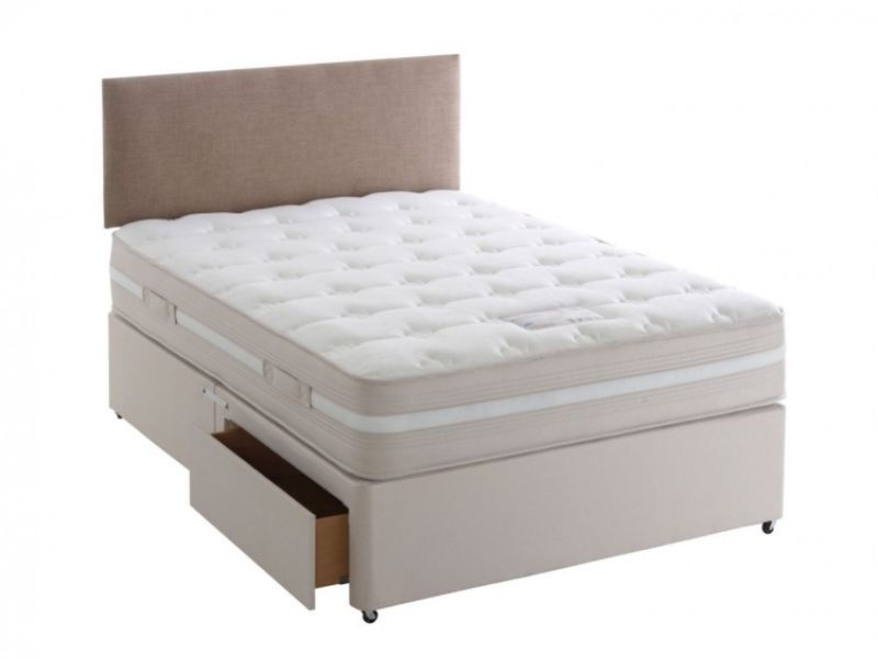 Dura Bed Georgia 2ft6 Small Single Divan Bed Open Coil Springs