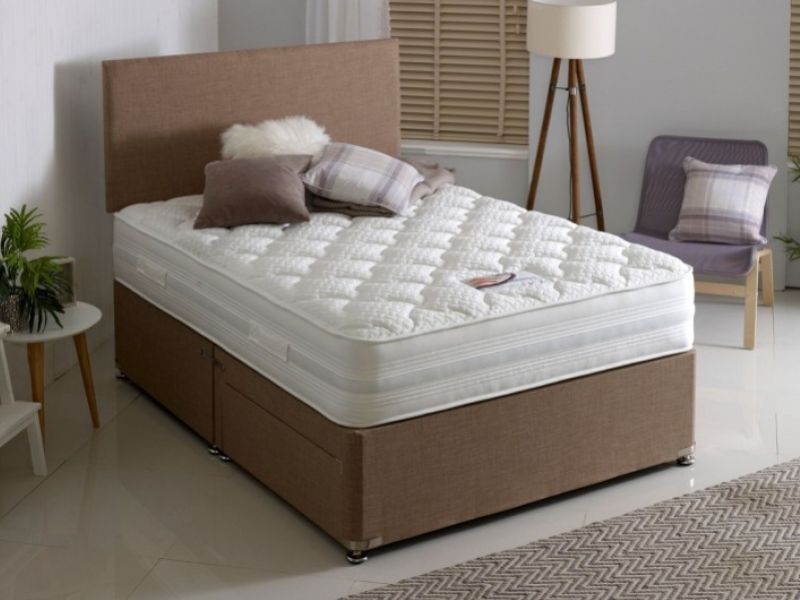 Dura Bed Memorize 3ft Single Divan Bed with Memory Foam