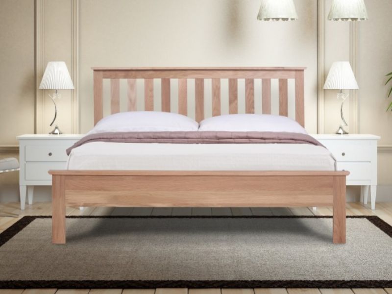 Emporia Oakland 4ft6 Double Solid Oak Bed Frame