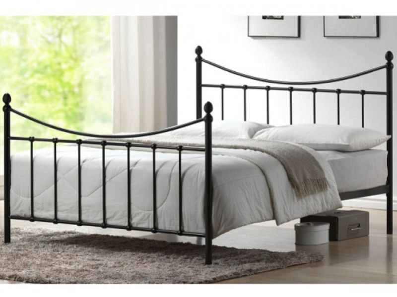 Time Living Alderley 4ft Small Double Black Metal Bed Frame