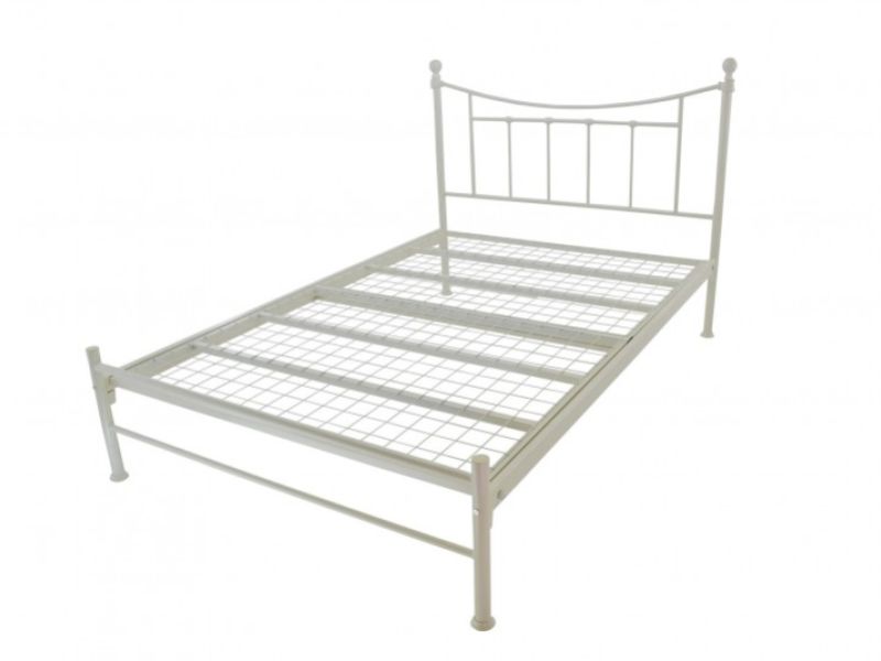 Metal Beds Bristol 4ft6 Double Ivory Metal Bed Frame