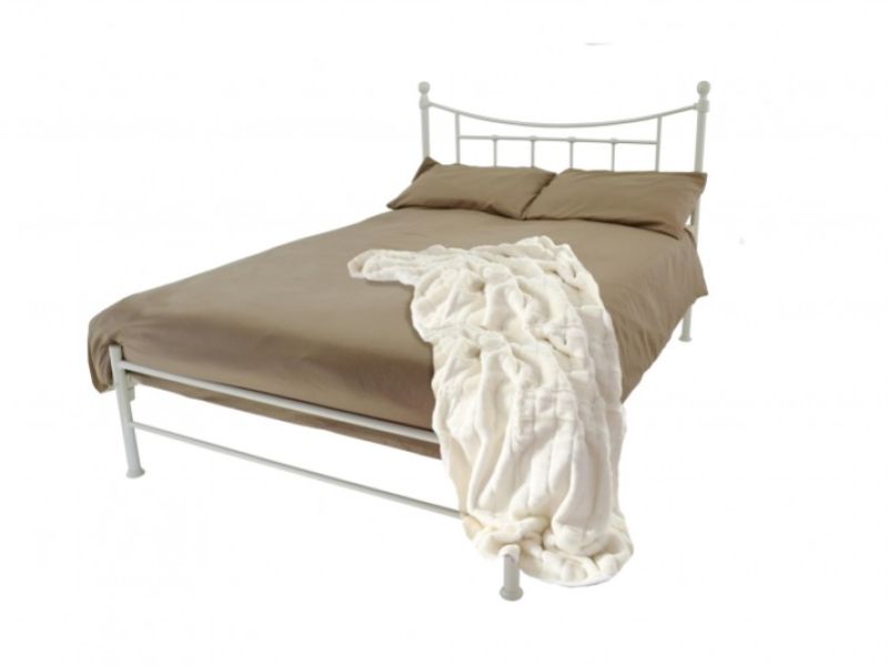 Metal Beds Bristol 4ft Small Double Ivory Metal Bed Frame