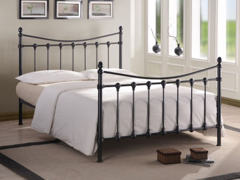 Time Living Florida 4ft6 Double Black Metal Bed Frame