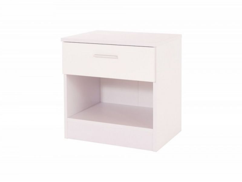 GFW Ottawa 1 Drawer Bedside In White