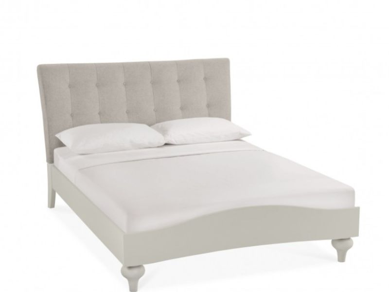 Bentley Designs Montreux Urban Grey And Vertical Stitch Upholstered 4ft6 Double Bed Frame