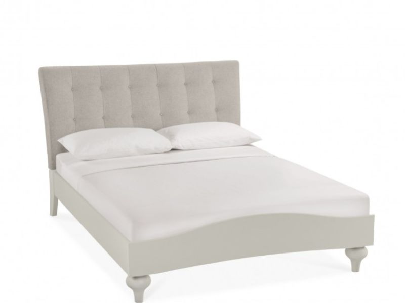 Bentley Designs Montreux Urban Grey And Vertical Stitch Upholstered 5ft Kingsize Bed Frame