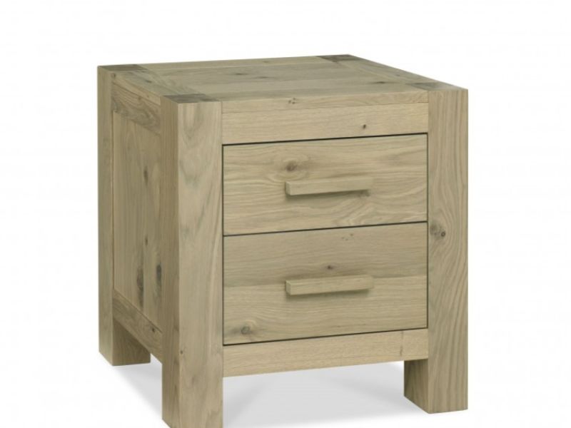 Bentley Designs Turin Aged Oak 2 Drawer Bedside