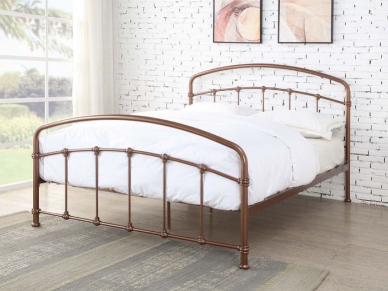 Flintshire Mostyn 4ft6 Double Rose Metal Bed Frame