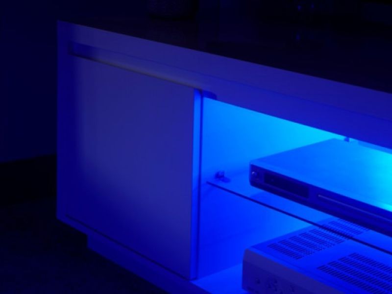 GFW Polar White Gloss LED TV Unit