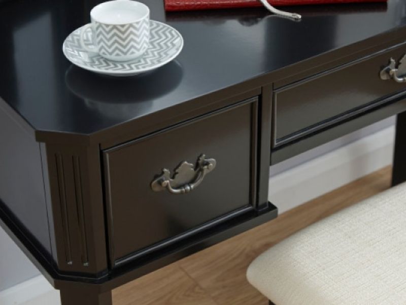 GFW Bella Dressing Table Set In Black