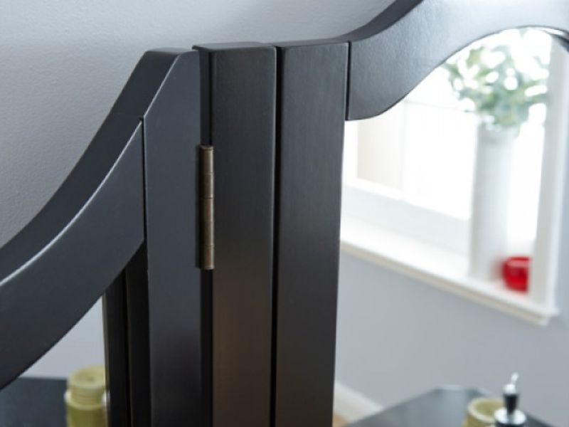 GFW Bella Dressing Table Set In Black