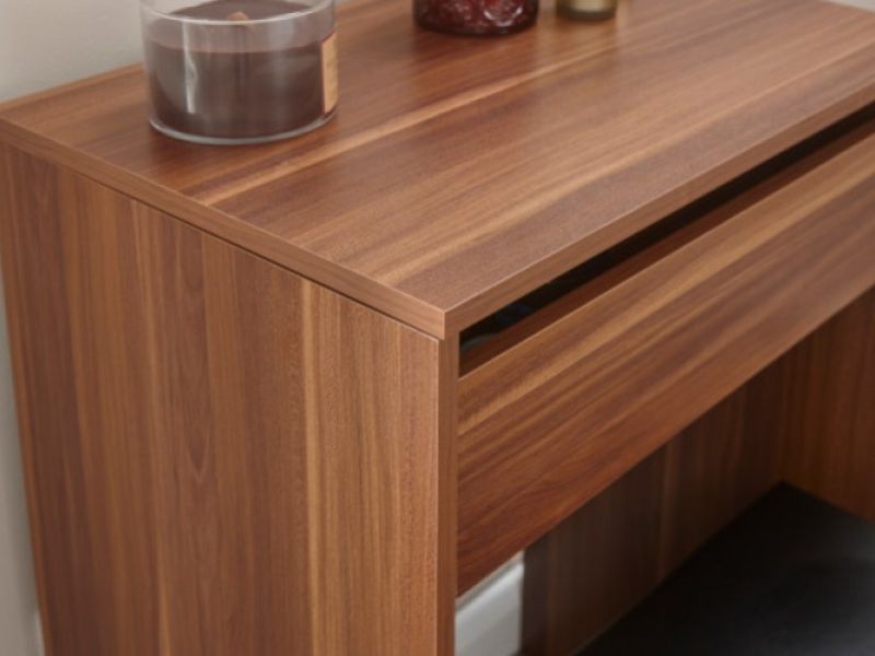 GFW Compact Dressing Table And Stool In Walnut