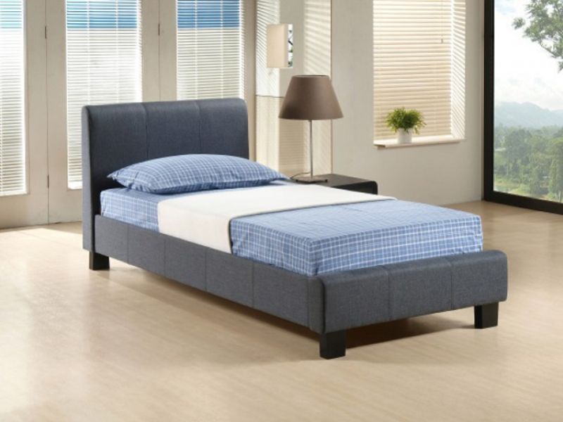 Time Living Hamburg 3ft Single Grey Fabric Bed Frame