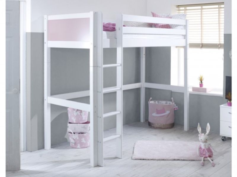 Thuka Nordic Highsleeper Bed 1 With Rose Colour End Panels