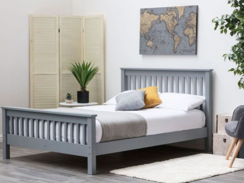 Sleep Design Adlington 5ft Kingsize Grey Wooden Bed Frame